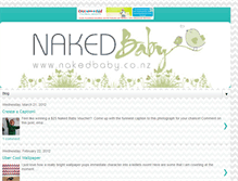 Tablet Screenshot of blog.nakedbaby.co.nz